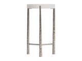 Aventura Frosted Nickel/Tusk Accent Table - Ornate Home