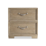 Aventura Marcona Nightstand with Metal Handles - Ornate Home