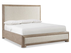 Aventura Marcona/White/Cream Panel King Bed - Ornate Home