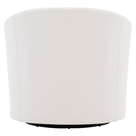 Aventura White/Cream Outdoor Swivel Chair - Ornate Home