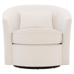 Aventura White/Cream Outdoor Swivel Chair - Ornate Home