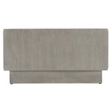 Avenue Cerused Greige/Lacquered White Cocktail Table - Ornate Home