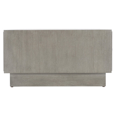 Avenue Cerused Greige/Lacquered White Cocktail Table - Ornate Home