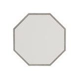 Avenue Lacquered White/Cerused Greige Side Table - Ornate Home