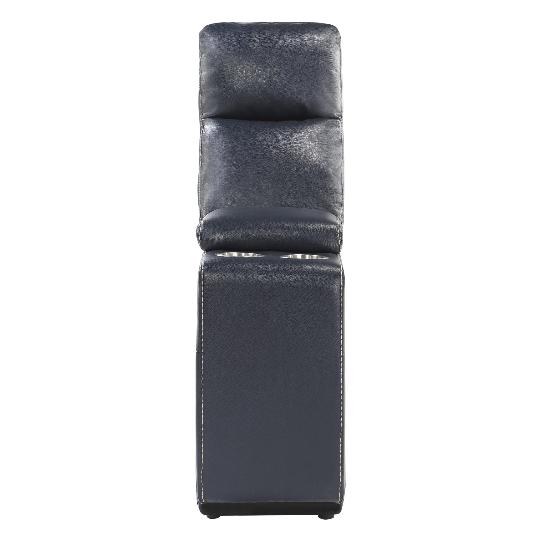Avenue Navy 5-Piece Modular Reclining Sectional w/ Left Chaise - Ornate Home