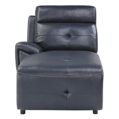 Avenue Navy 5-Piece Modular Reclining Sectional with Left Chaise - Ornate Home