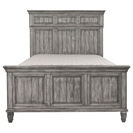 Avenue Weathered Grey California King Panel Bed - Ornate Home
