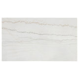 Averill Coffee Bean 72-inch Rectangular White Marble Top Dining Table - Ornate Home