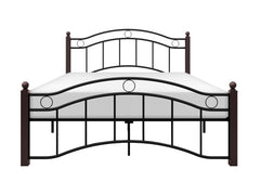 Averny Black/Brown Full Metal Platfom Bed - Ornate Home