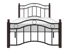 Averny Black/Brown Twin Metal Platfom Bed - Ornate Home