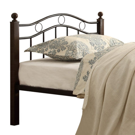 Averny Black/Brown Twin Metal Platfom Bed - Ornate Home