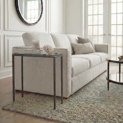Averona Bronze Glass Top Accent Table - Ornate Home