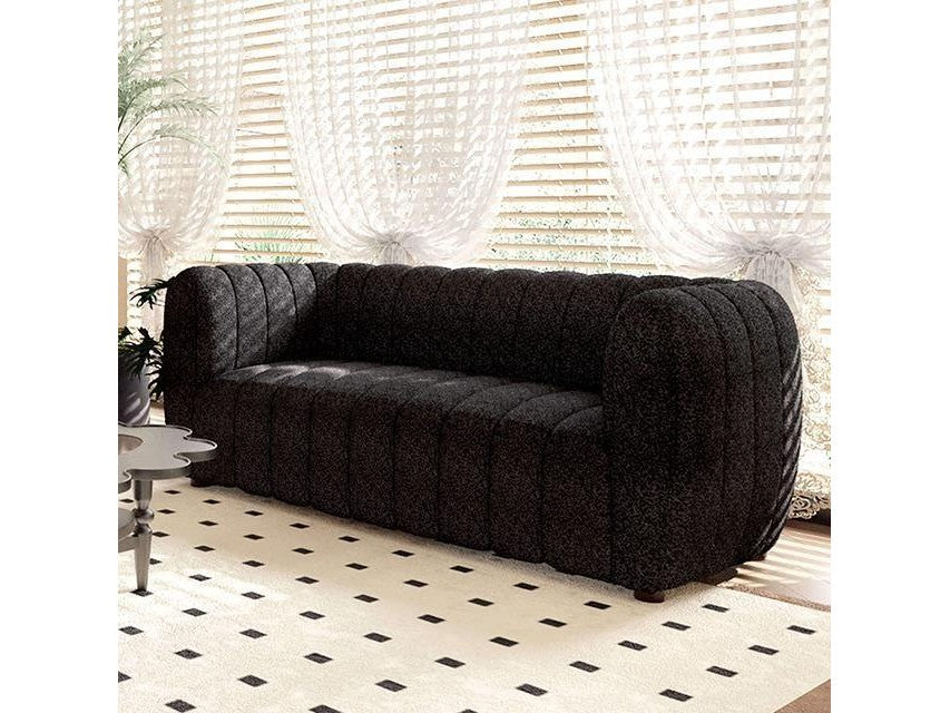 Aversa Black Loveseat - Ornate Home