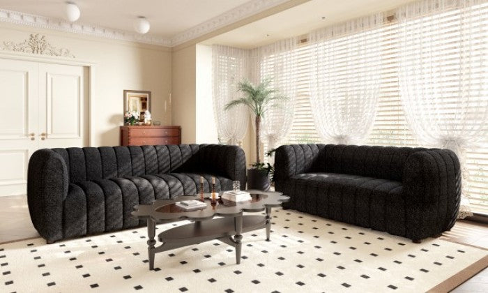 Aversa Black Sofa - Ornate Home