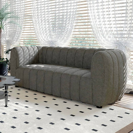 Aversa Charcoal Gray Sofa & Loveseat - Ornate Home