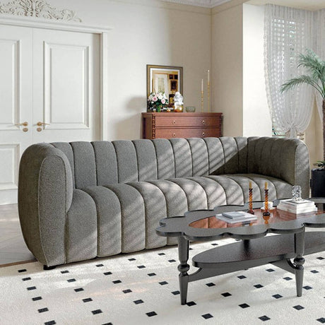Aversa Charcoal Gray Sofa & Loveseat - Ornate Home