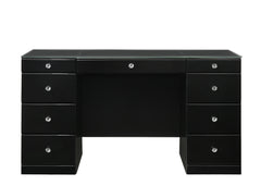 Avery Black Vanity Set w/LED Mirror - Ornate Home