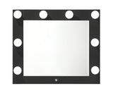 Avery Black Vanity Set w/LED Mirror - Ornate Home