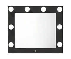 Avery Black Vanity Set w/LED Mirror - Ornate Home