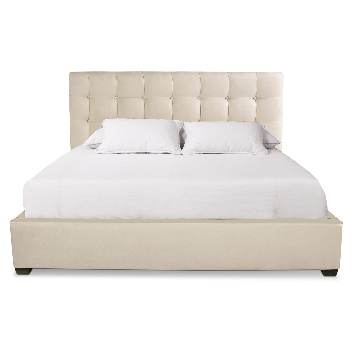 Avery Cream California King Panel Bed Extended (53.56" H) - Ornate Home