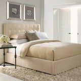 Avery Cream California King Panel Bed Extended (53.56" H) - Ornate Home