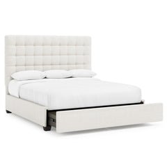 Avery Espresso King Storage Panel Bed (66" H)