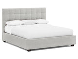 Avery Grey Fabric California King Panel Bed – Standart Headboard - Ornate Home