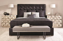 Avery Smoke King Panel Bed (54.50" H) - Ornate Home