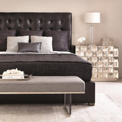 Avery Smoke King Panel Bed (54.50" H) - Ornate Home