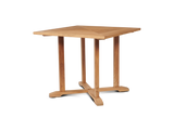 Avery Square Teak Outdoor Dining Table with Umbrella Hole - Ornate Home