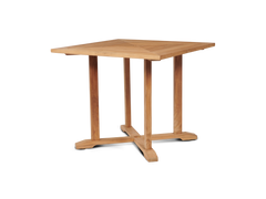 Avery Square Teak Outdoor Dining Table with Umbrella Hole - Ornate Home