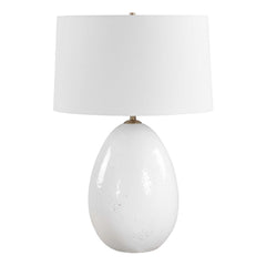 Avery White Glaze Table Lamp - Ornate Home