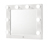Avery White Vanity Set w/LED Mirror & Stool - Ornate Home