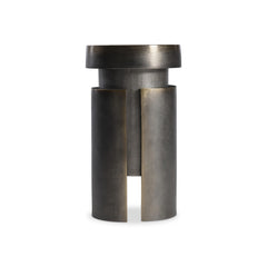 Avi Blackened Brass Accent Table - Ornate Home