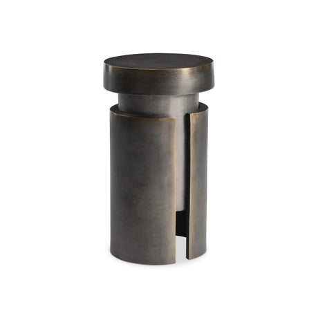 Avi Blackened Brass Accent Table - Ornate Home