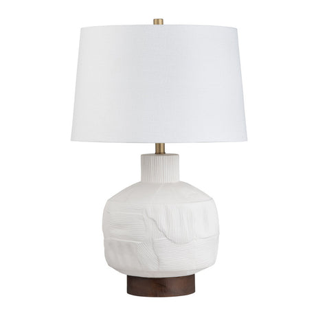 Avi White Table Lamp - Ornate Home
