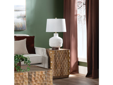 Avi White Table Lamp - Ornate Home