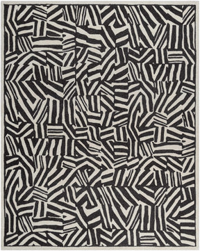 Avian Black Wool Area Rug - Ornate Home