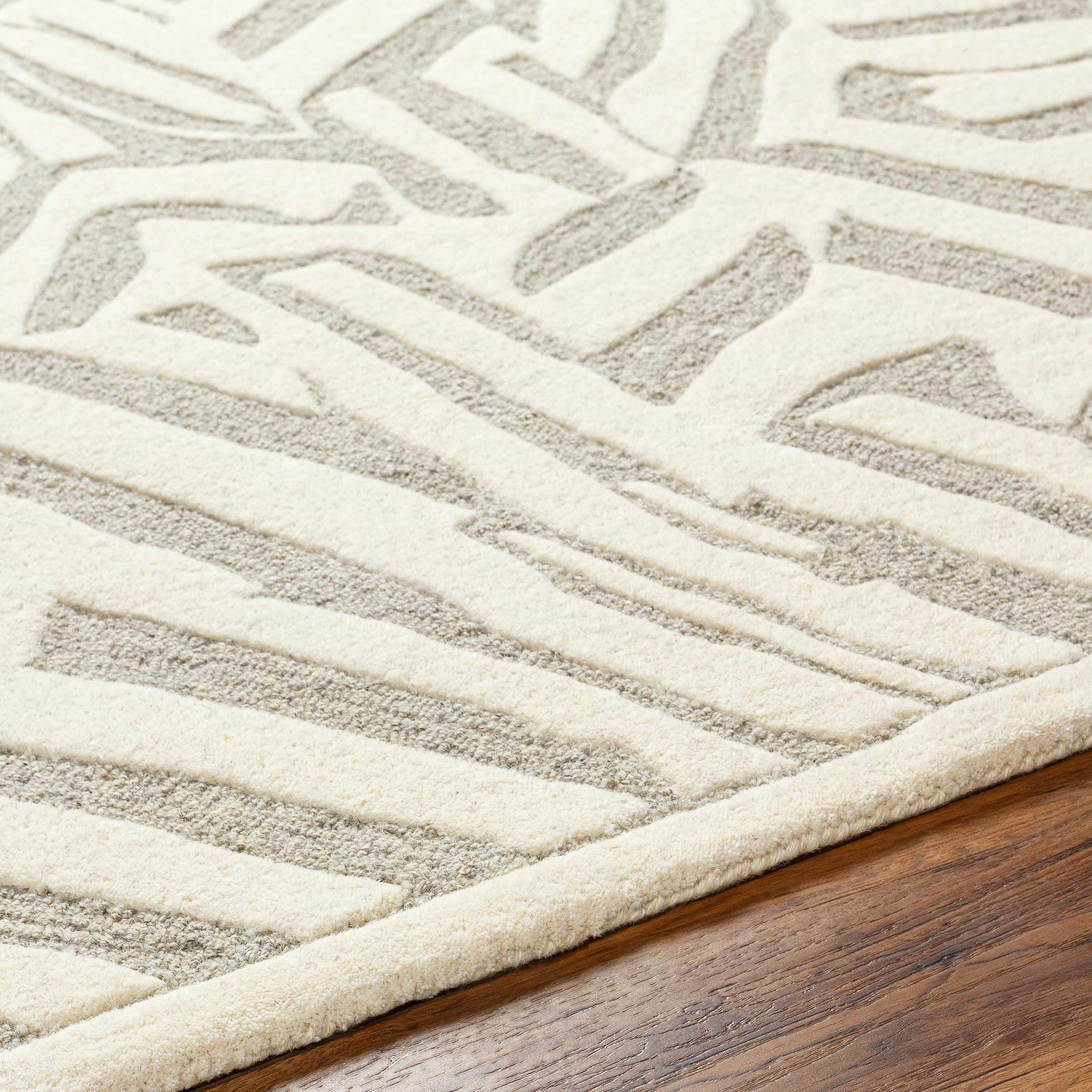 Avian Cream Wool Area Rug - Ornate Home