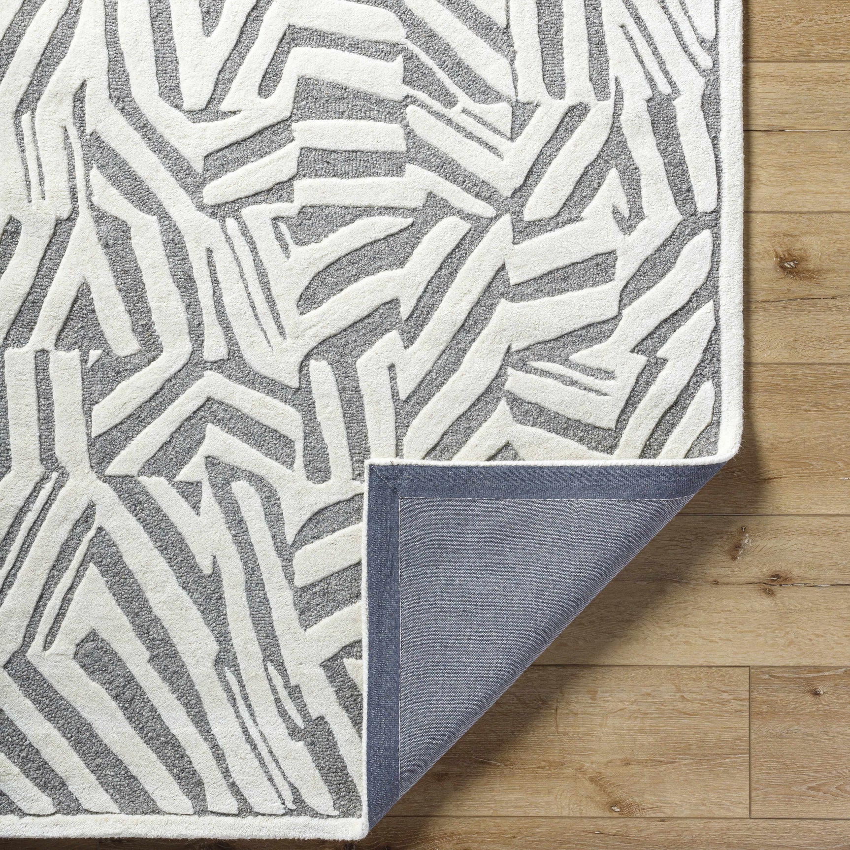 Avian Gray Wool Area Rug - Ornate Home