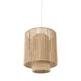 Aviario Natural Cane Cylindrical Pendant Light - Ornate Home