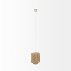 Aviario Natural Cane Cylindrical Pendant Light - Ornate Home