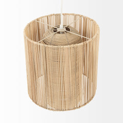 Aviario Natural Cane Cylindrical Pendant Light - Ornate Home