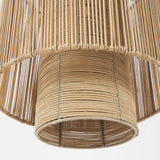 Aviario Natural Cane Cylindrical Pendant Light - Ornate Home