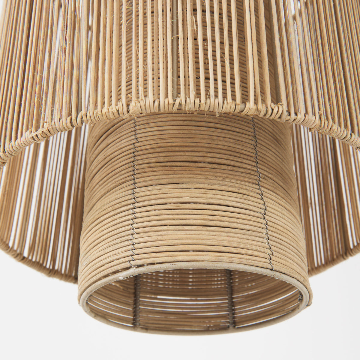 Aviario Natural Cane Cylindrical Pendant Light - Ornate Home