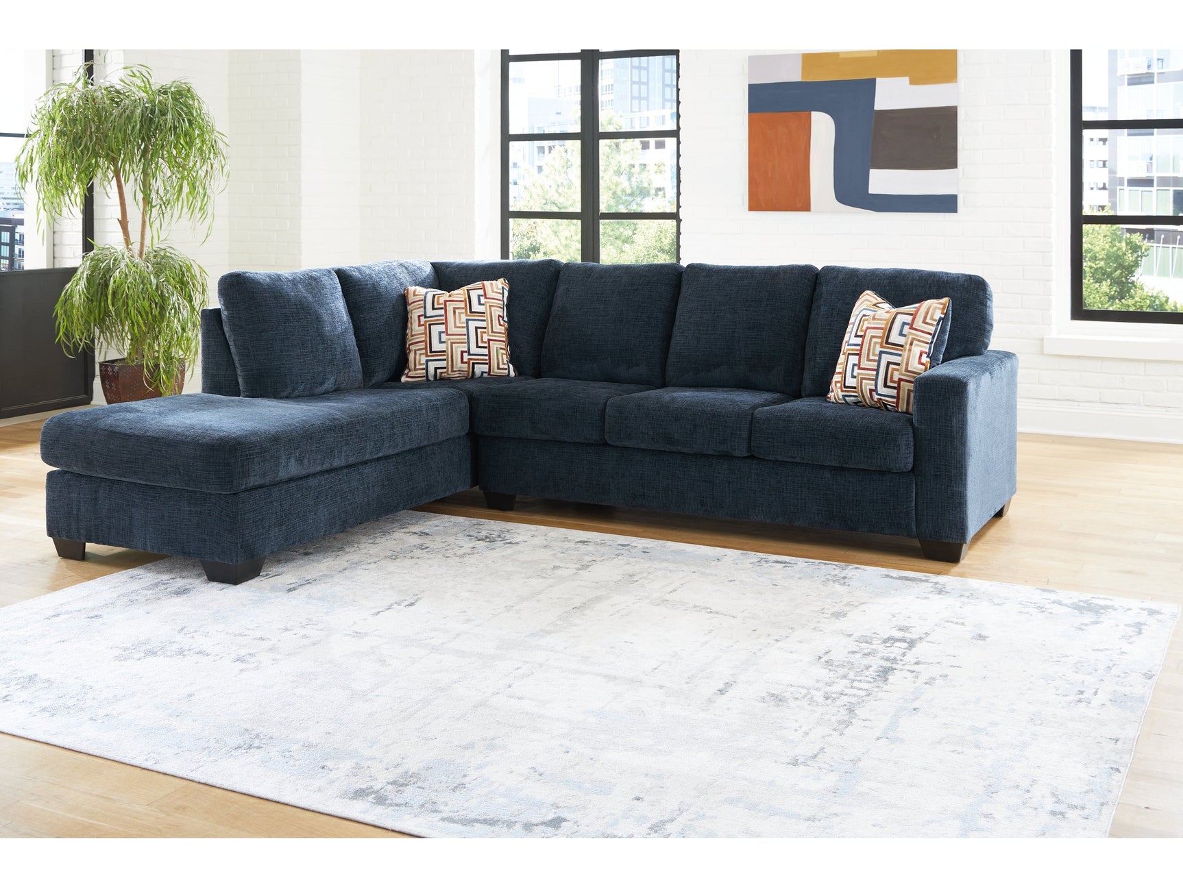Aviemore Ink 2-Piece Sectional with LAF Chaise - Ornate Home