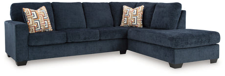 Aviemore Ink 2-Piece Sectional with RAF Chaise - Ornate Home
