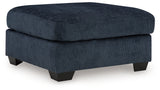 Aviemore Ink Oversized Accent Ottoman - Ornate Home