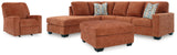 Aviemore Spice 2-Piece Sectional with Chaise, Recliner and Ottoman (Online Special Price) - Ornate Home