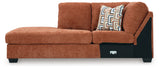 Aviemore Spice 2-Piece Sectional with Chaise, Recliner and Ottoman (Online Special Price) - Ornate Home